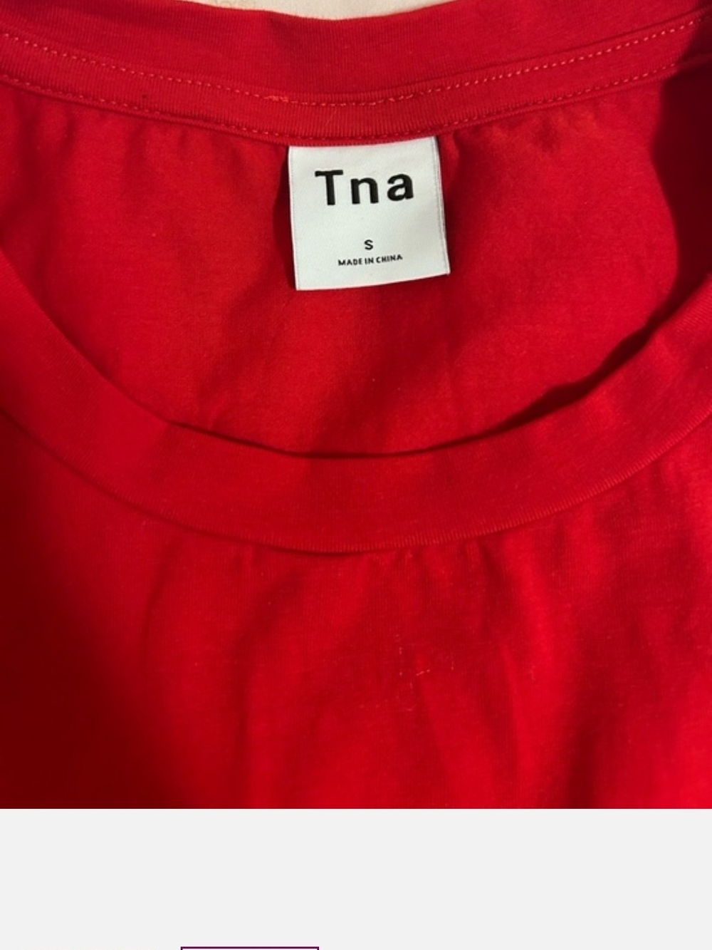 TNA Red Short-Sleeve Bodycon Mini Dress Small - Picture 2 of 2